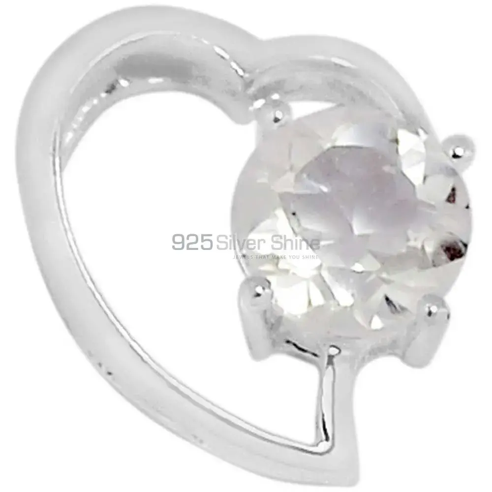 Best Quality Crystal Gemstone Pendants Wholesaler In Fine Sterling Silver Jewelry 925SSP310-10