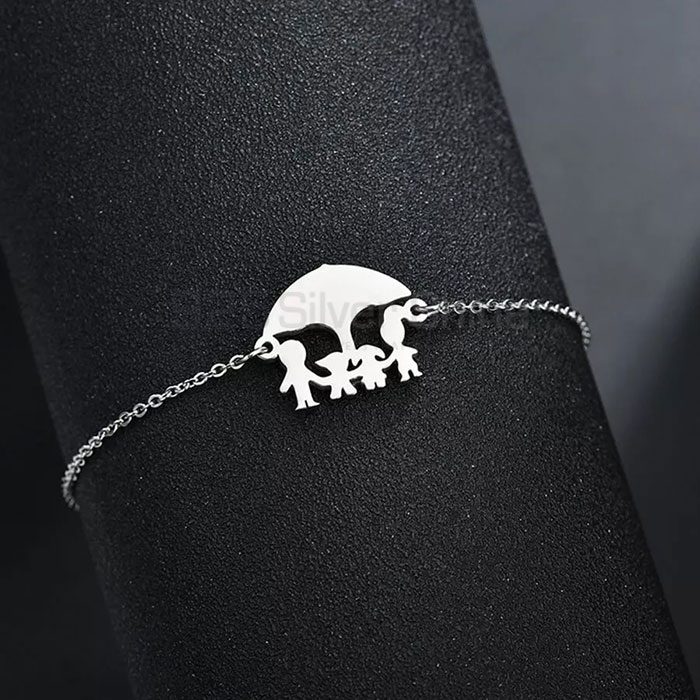Family Minimalist Bracelet In Sterling Silver FAMB110