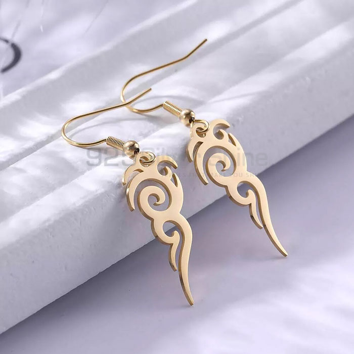 Filigree Dangle Earring In Sterling Silver Minimalist Jewelry FGME162_0