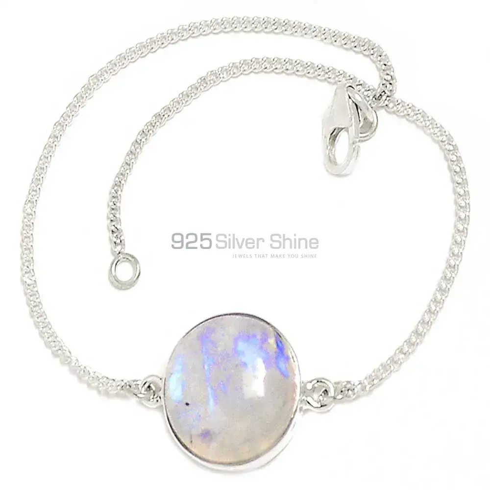 Best Quality Fine Sterling Silver Bracelets Wholesaler In Rainbow Moonstone Jewelry 925SB303-12_0