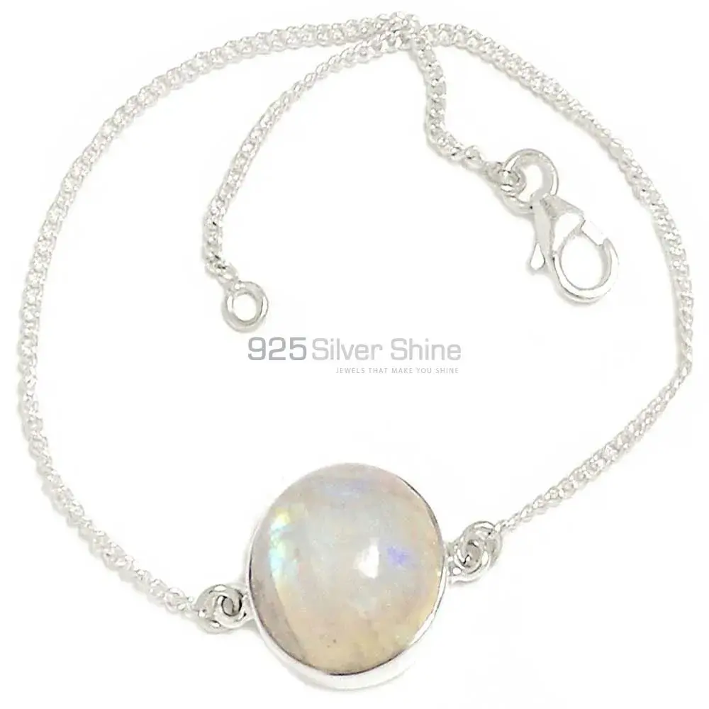 Best Quality Fine Sterling Silver Bracelets Wholesaler In Rainbow Moonstone Jewelry 925SB303-12_1