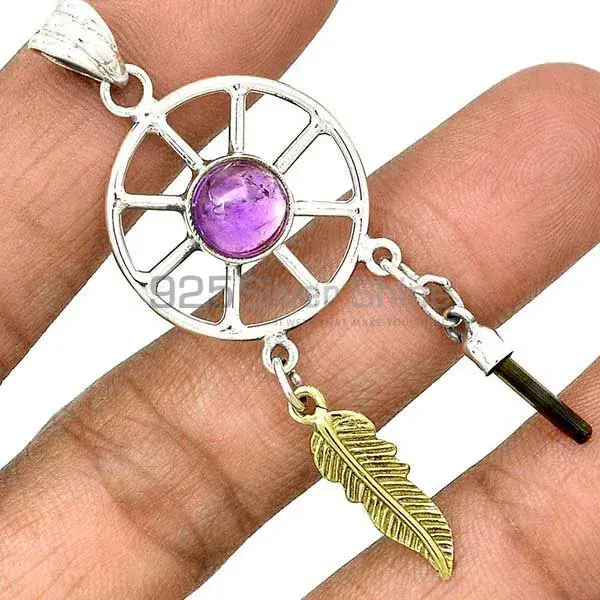 Fine Sterling Silver Pendants In Multi Gemstone Jewelry 925SP38-1_0