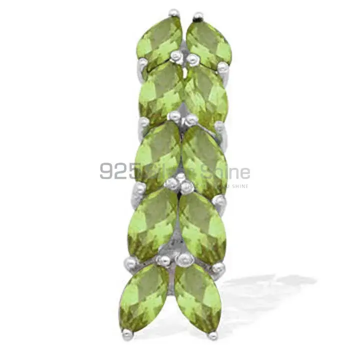 Fine Sterling Silver Pendants In Peridot Gemstone Jewelry 925SP1538