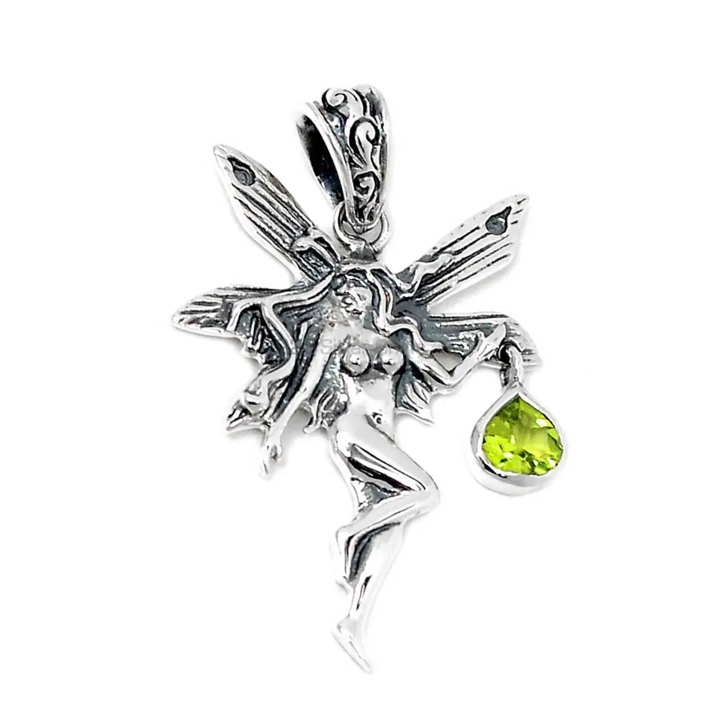 Best Quality Fine Sterling Silver Pendants Wholesaler In Peridot Gemstone Jewelry 925SSP345-4_0