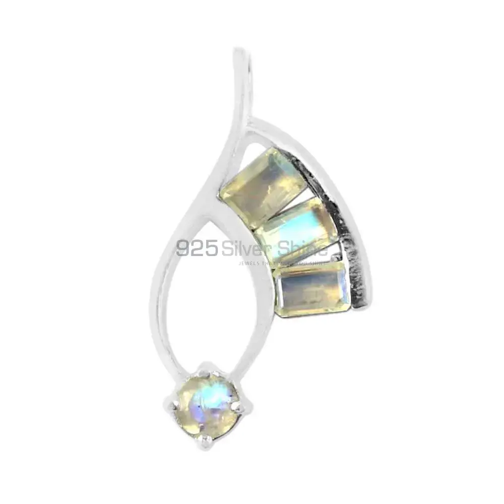 Best Quality Fine Sterling Silver Pendants Wholesaler In Rainbow Gemstone Jewelry 925SP216-1_0