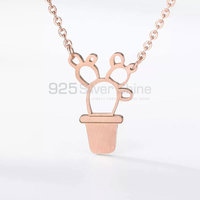 Best Quality Flower Design Minimalist Necklace Jewelry FWMN216_0