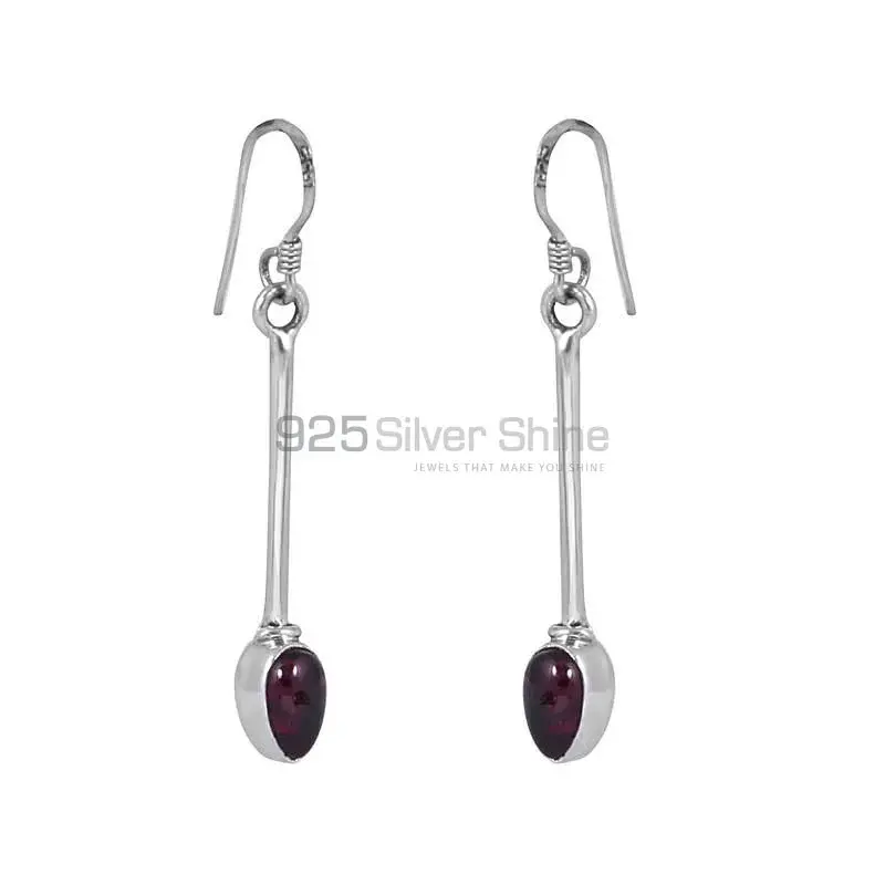 Garnet Gemstone Earring In 925 Fine Silver Earring Jewelry 925SE39_2