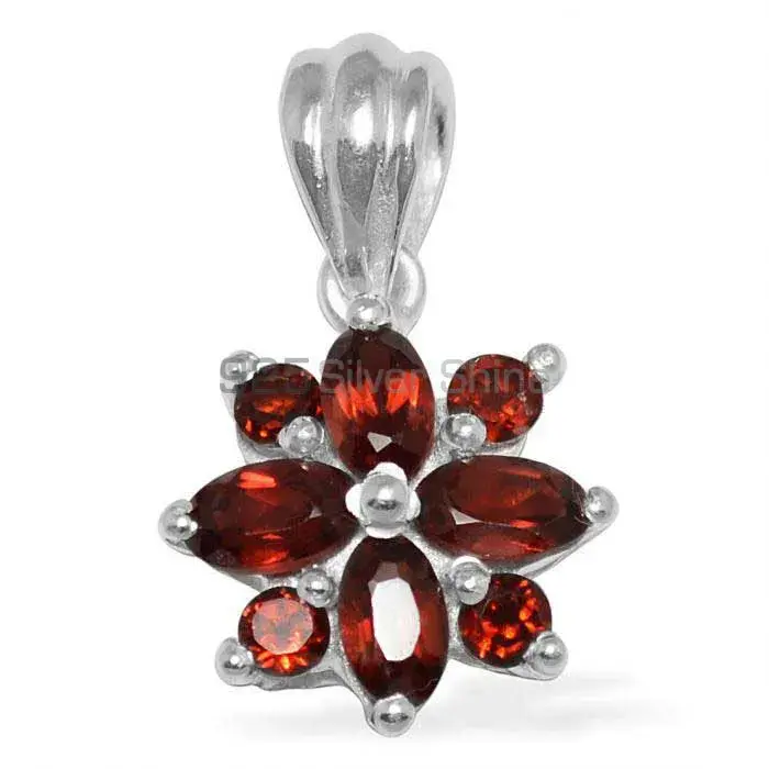 Best Quality Garnet Gemstone Handmade Pendants In 925 Sterling Silver Jewelry 925SP1501