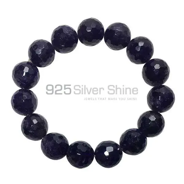 Genuine Amethyst Gemstone Beads Bracelets 925BB113