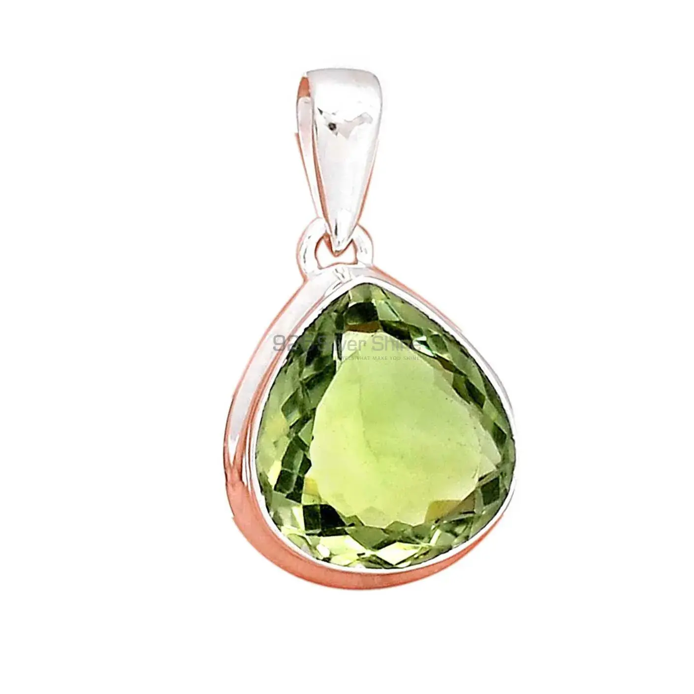 Best Quality Green Amethyst Gemstone Handmade Pendants In 925 Sterling Silver Jewelry 925SP129_10