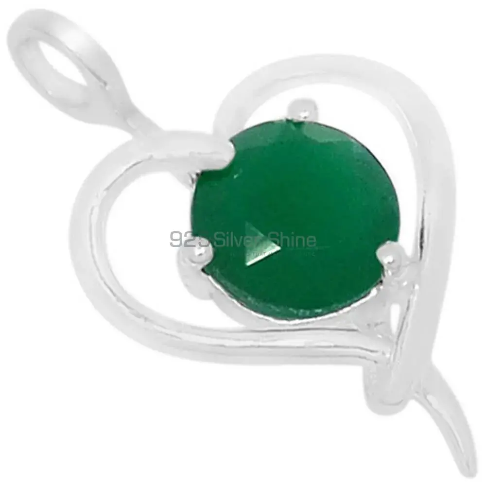Best Quality Green Onyx Gemstone Handmade Pendants In 925 Sterling Silver Jewelry 925SSP309-6