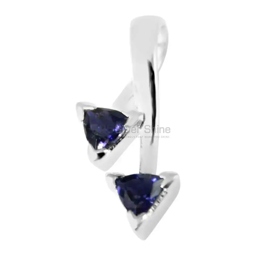 Best Quality Iolite Gemstone Pendants Suppliers In 925 Fine Silver Jewelry 925SP210-3_0