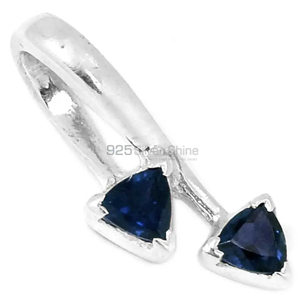 Best Quality Iolite Gemstone Pendants Suppliers In 925 Fine Silver Jewelry 925SP210-3_1