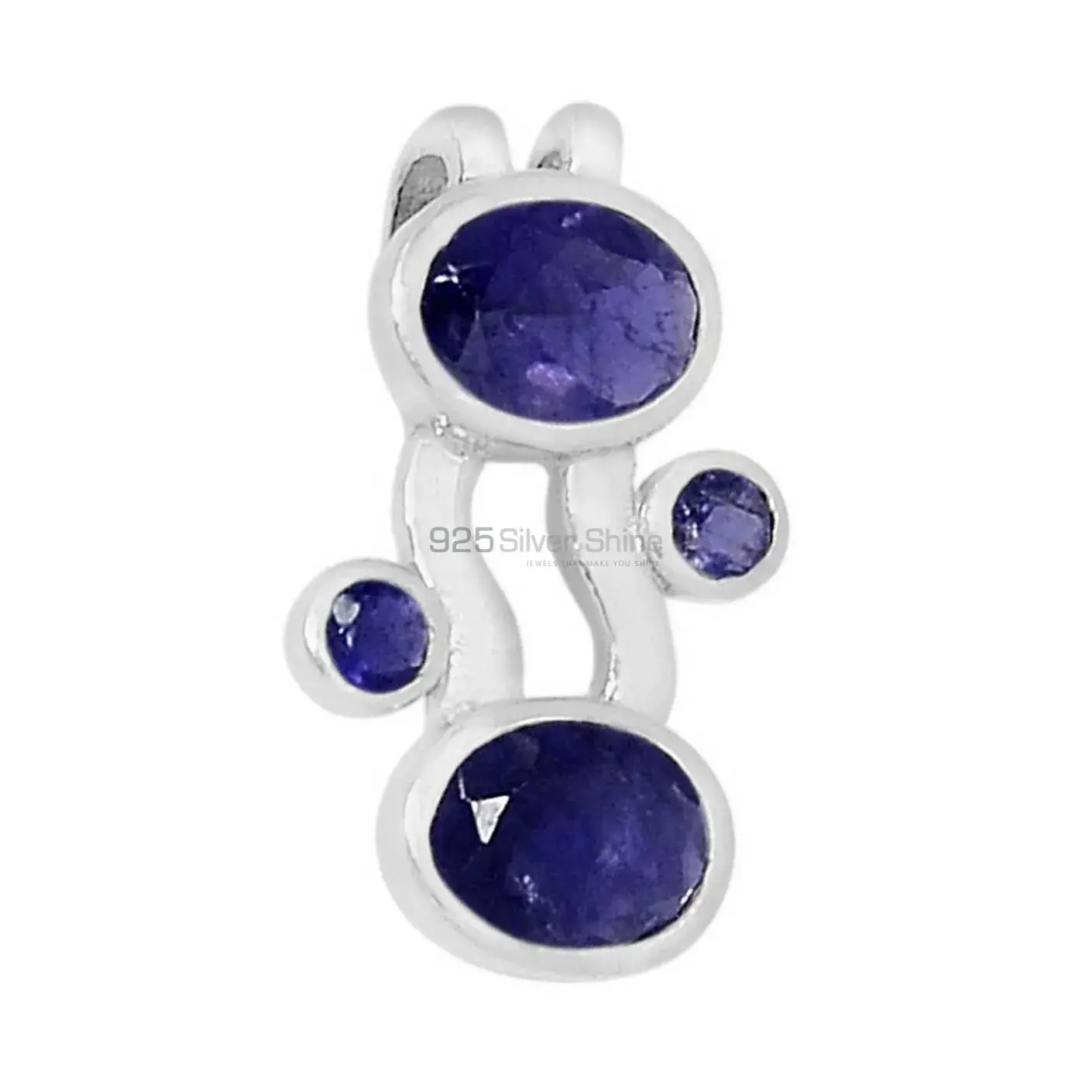 Best Quality Iolite Gemstone Pendants Wholesaler In Fine Sterling Silver Jewelry 925SSP321-5_1