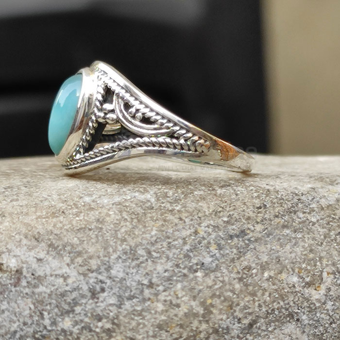 Larimar Gemstone Ring In Sterling Silver SSR84_1