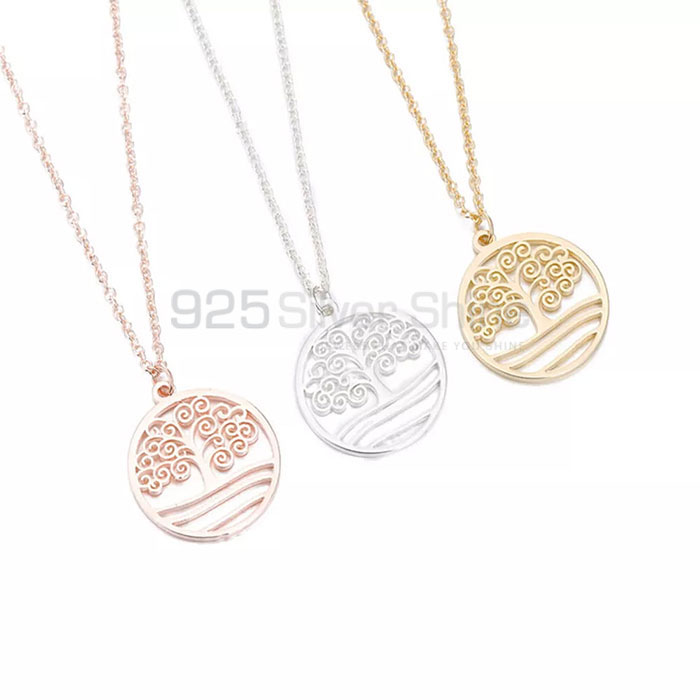 Life Of Tree Minimalist Necklace In Silver TLMN620