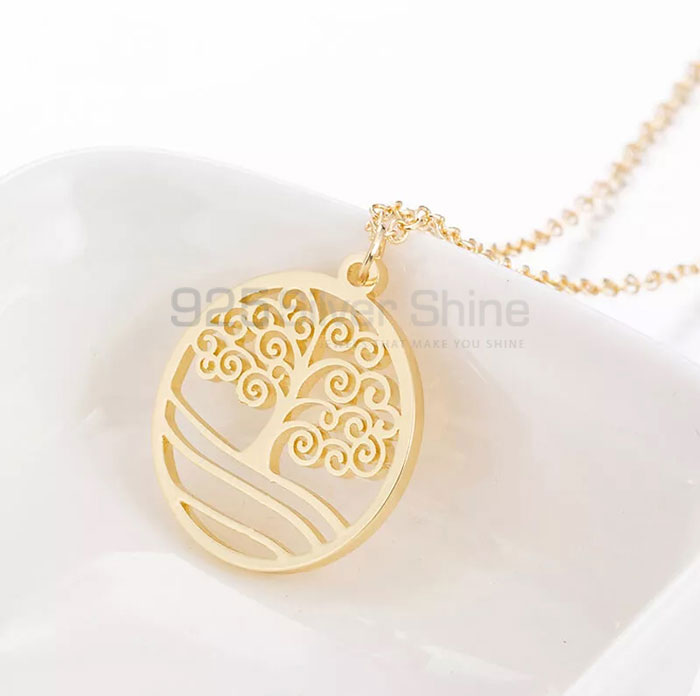 Life Of Tree Minimalist Necklace In Silver TLMN620_1