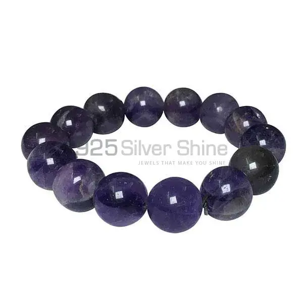 Amethyst Gemstone Beads Bracelets 925BB115_0