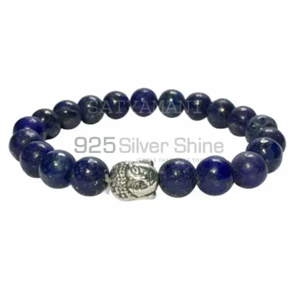Lapis Lazuli Gemstone Beads Bracelets 925BB169