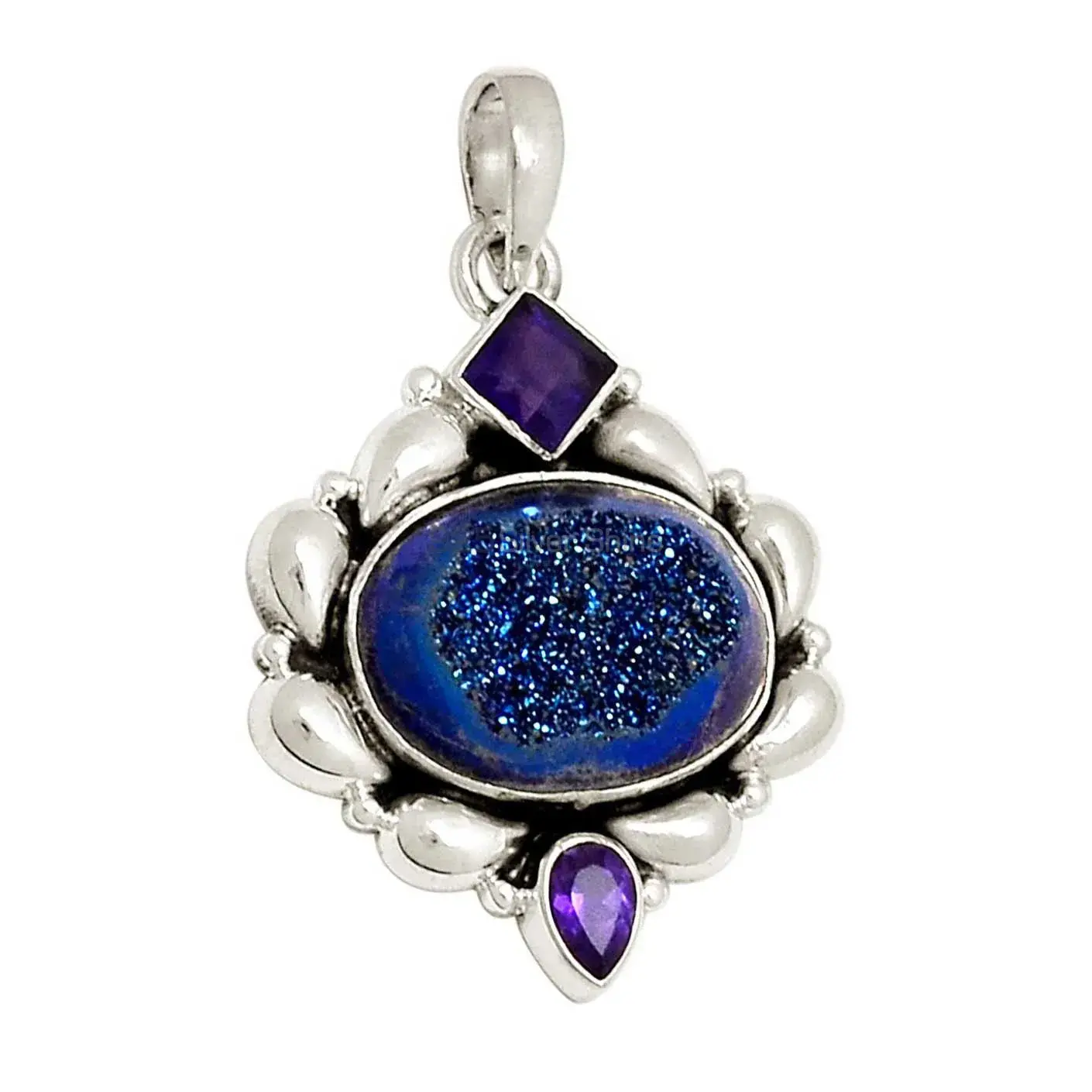 Multi Gemstone Handmade Pendants In 925 Sterling Silver Jewelry 925SP119-2_1
