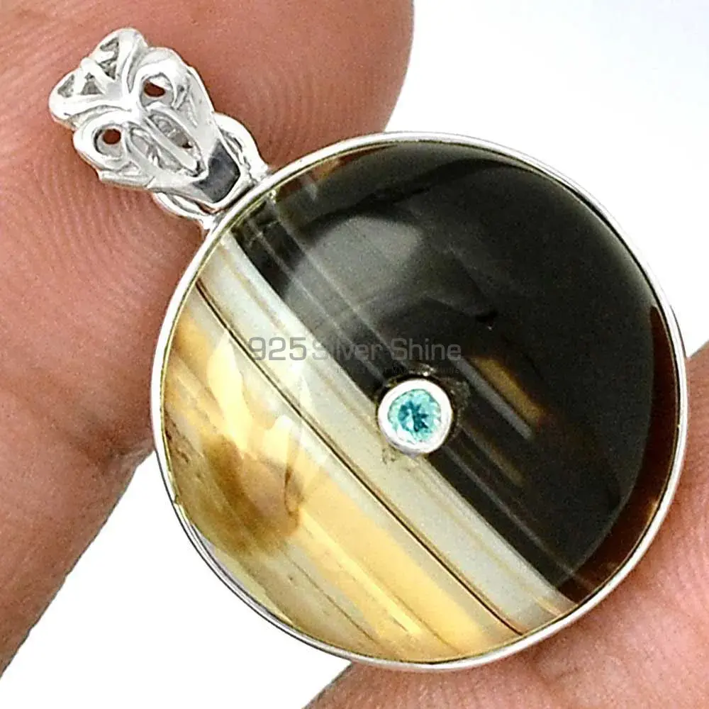 Multi Gemstone Handmade Pendants In 925 Sterling Silver Jewelry 925SP70-3_1