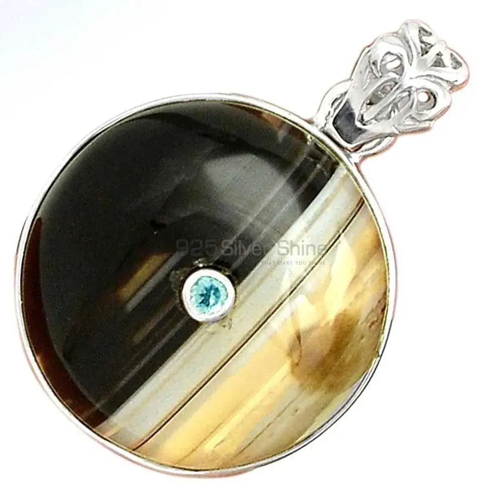 Best Quality Multi Gemstone Handmade Pendants In 925 Sterling Silver Jewelry 925SP70-3_1