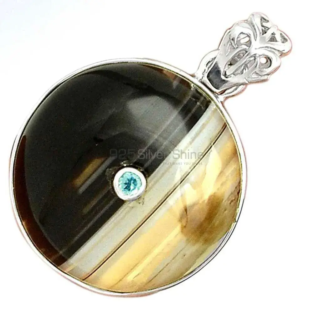Multi Gemstone Handmade Pendants In 925 Sterling Silver Jewelry 925SP70-3_2