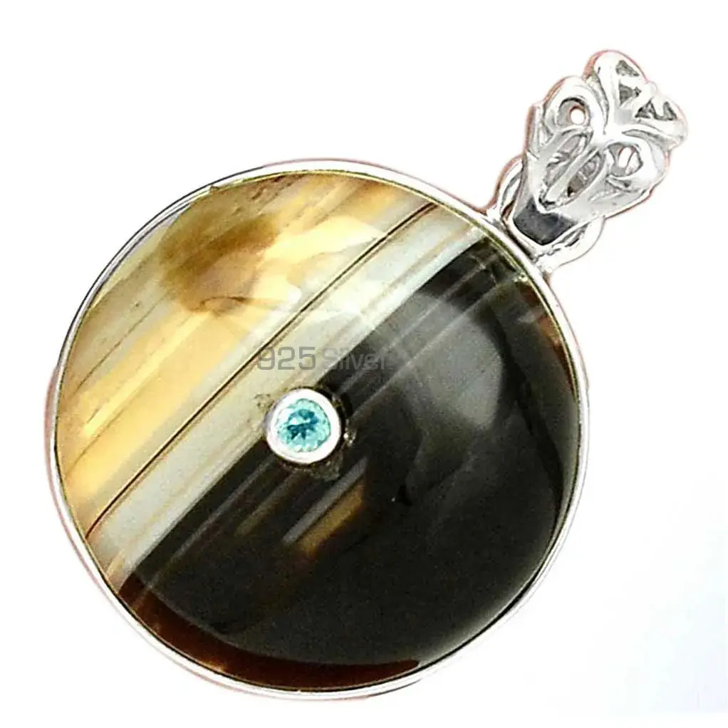 Best Quality Multi Gemstone Handmade Pendants In 925 Sterling Silver Jewelry 925SP70-3_3