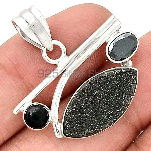 Best Quality Multi Gemstone Pendants Suppliers In 925 Fine Silver Jewelry 925SP14-2_0