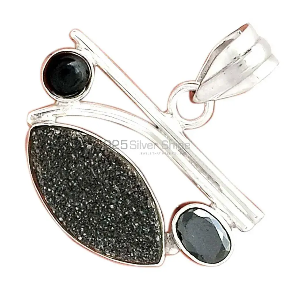 Best Quality Multi Gemstone Pendants Suppliers In 925 Fine Silver Jewelry 925SP14-2_2