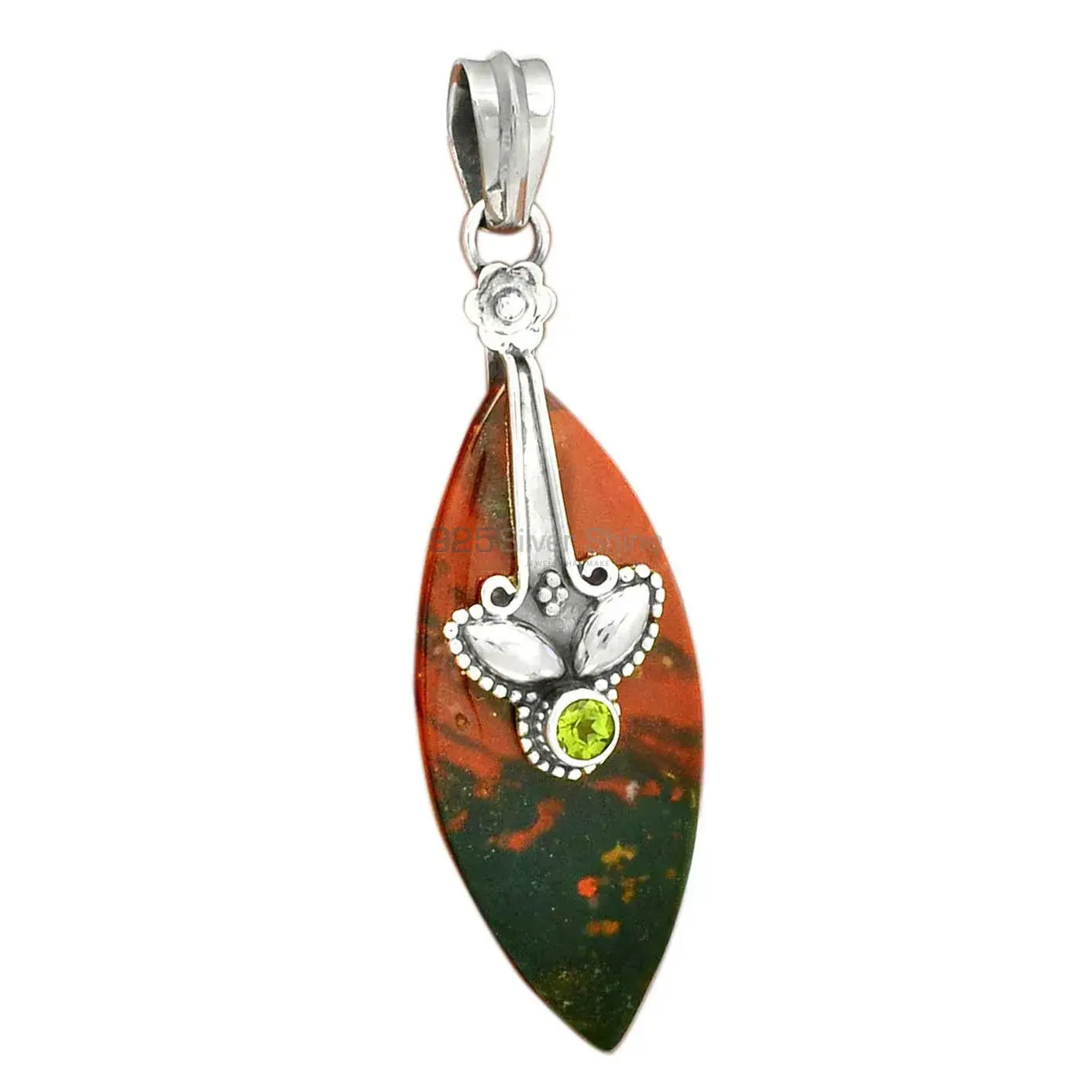 Multi Gemstone Pendants In Fine Sterling Silver Jewelry 925SP18-4_2