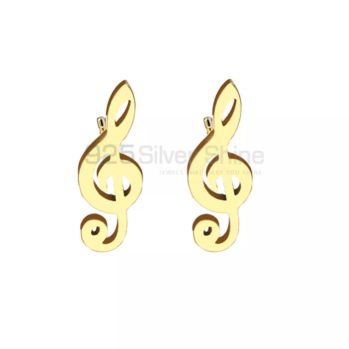 Best Quality Music Stud Earring In Sterling Silver MSME415_0