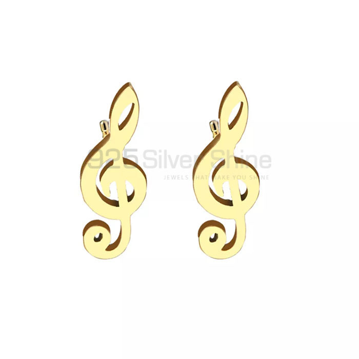 Music Stud Earring In Sterling Silver MSME415_0