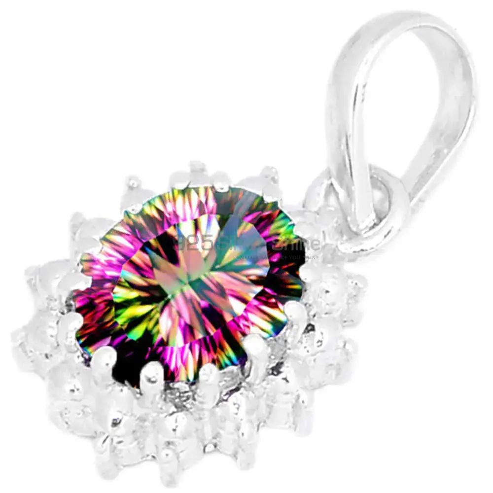 Mystic Topaz Gemstone Pendants In Fine Sterling Silver Jewelry 925SP267-5_0