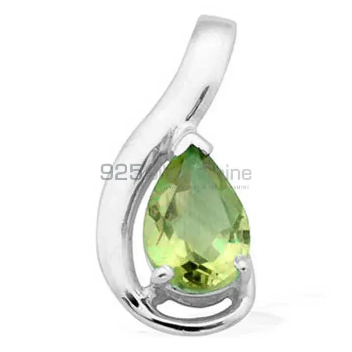 Best Quality Peridot Gemstone Pendants Wholesaler In Fine Sterling Silver Jewelry 925SP1613