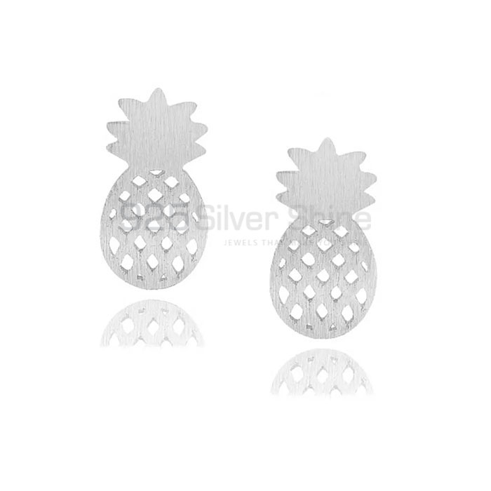 Pineapple Fruit Minimalist 925 Silver Earring FRME263