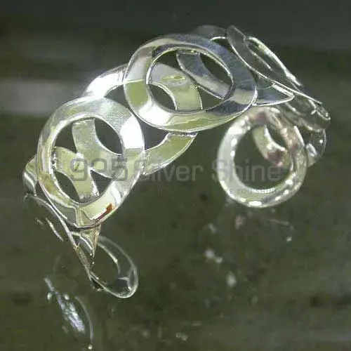 Plain 925 Sterling Silver Cuff Bangle Or Bracelets 925SSB362