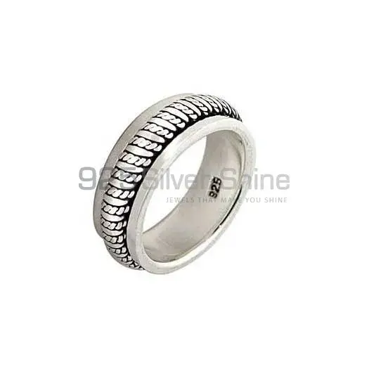 Plain Solid Sterling Silver Rings Jewelry 925SR2671_0