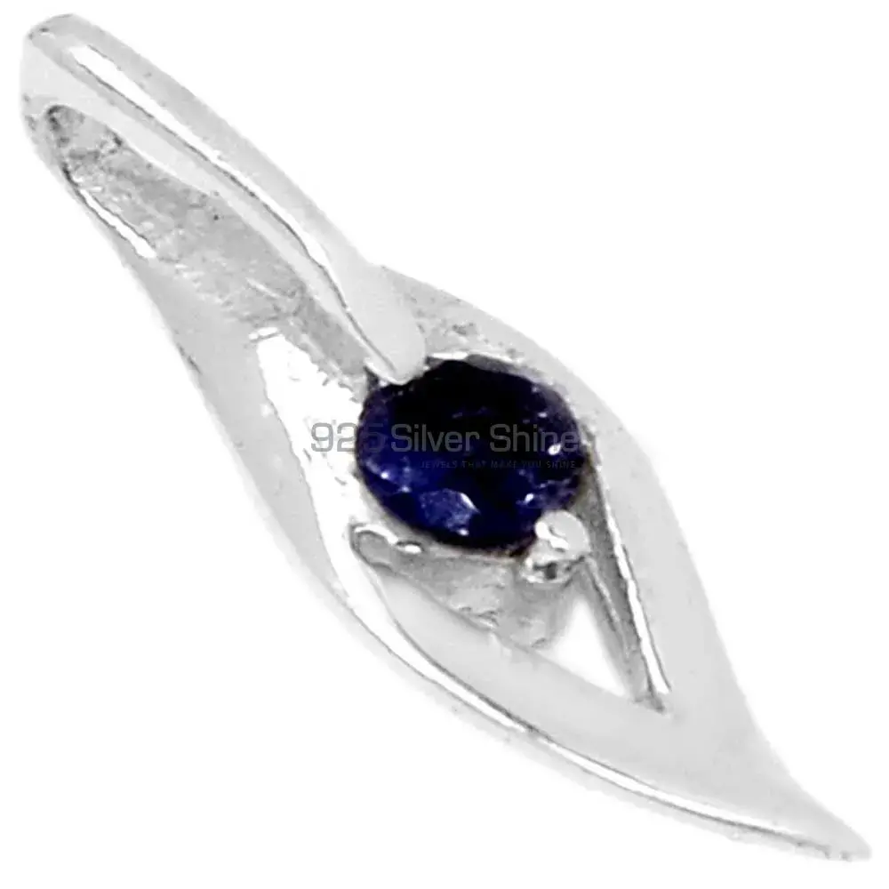 Solid Sterling Silver Handmade Pendants In Iolite Gemstone Jewelry 925SP280-2