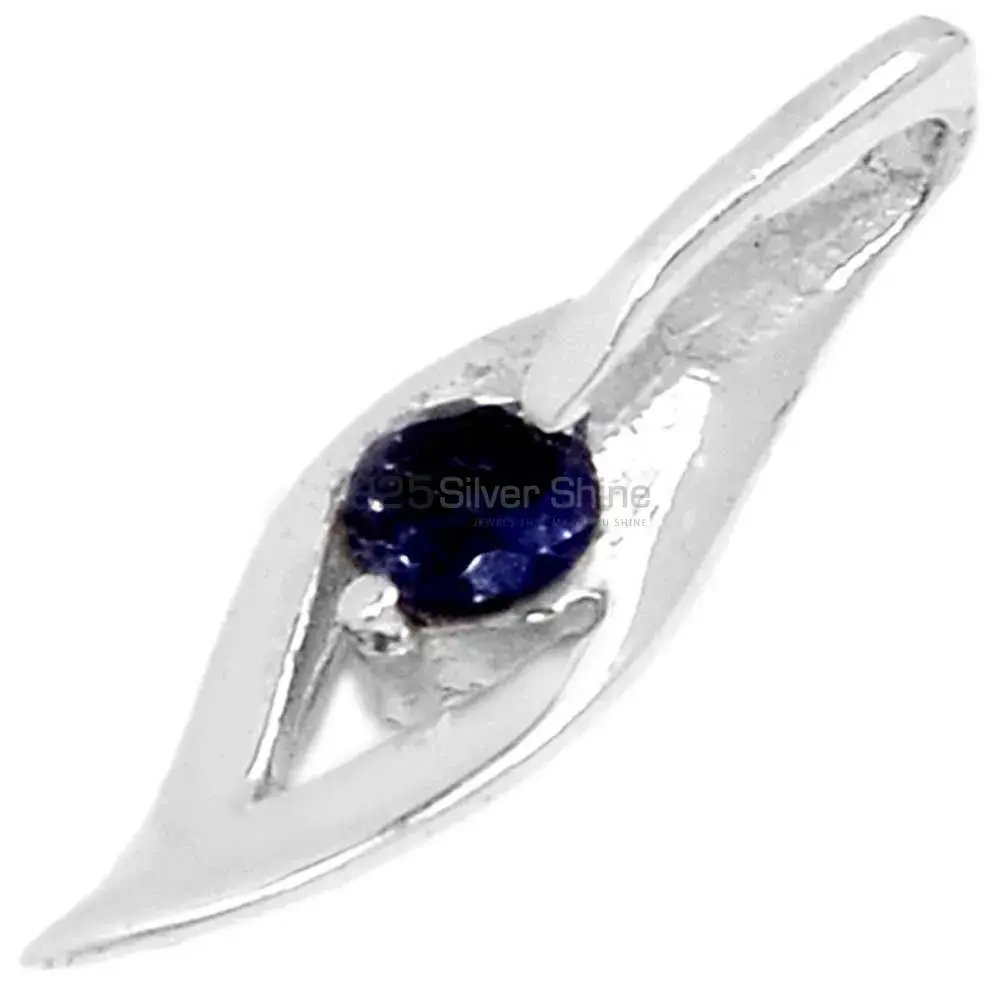 Best Quality Solid Sterling Silver Handmade Pendants In Iolite Gemstone Jewelry 925SP280-2_0