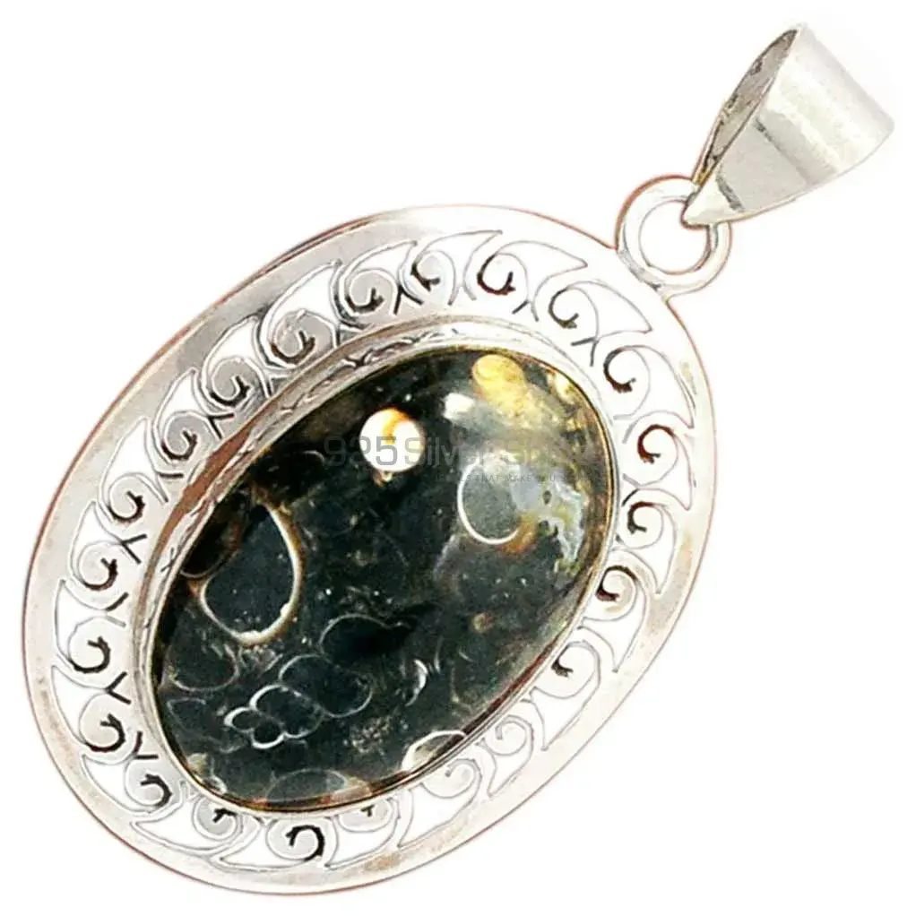 Turtella Jasper Gemstone Pendants In 925 Fine Silver Jewelry 925SP100-1_3