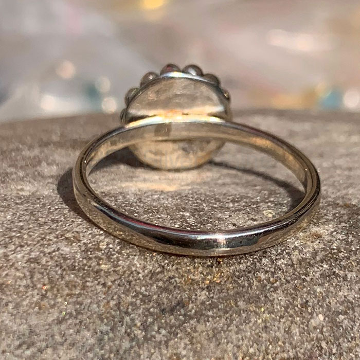Ethnic Silver Ring In Natural Turquoise Gemstone SSR133_2