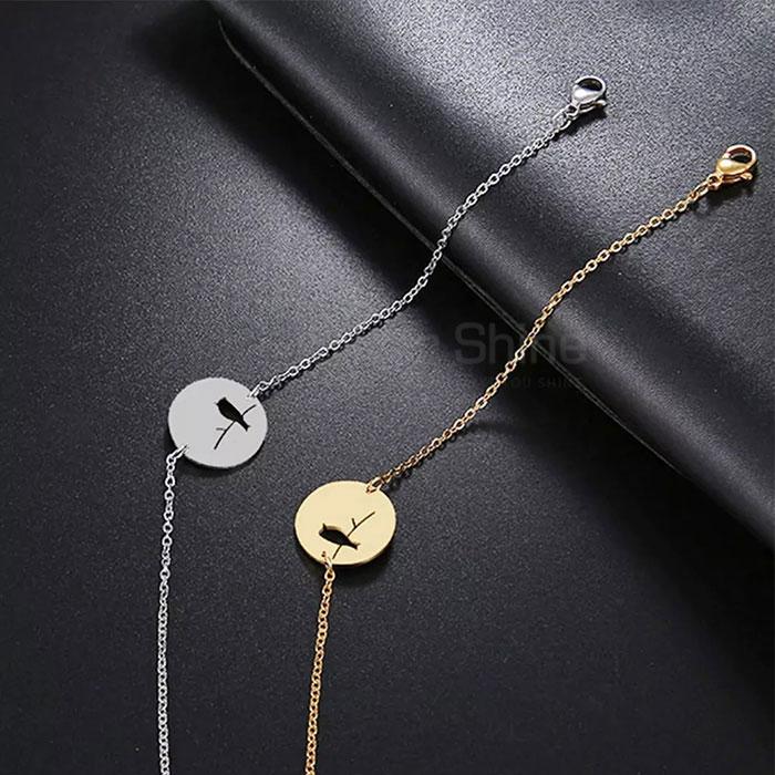 Bird Bracelet, Animal Minimalist Bracelet In 925 Sterling Silver AMB11_1