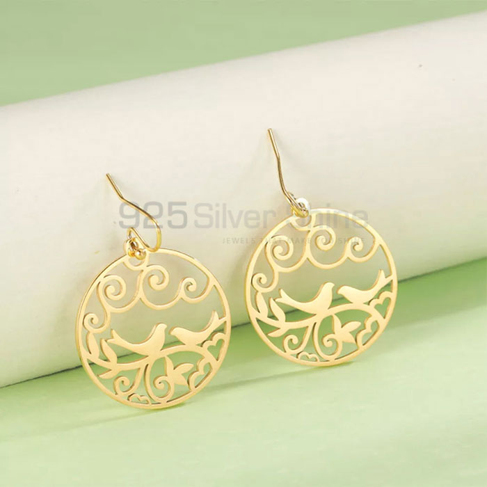 Bird Earring, Animal Minimalist Earring In 925 Sterling Silver AME34_4