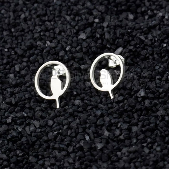 Bird Earring, Wholesale Animal Minimalist Earring In 925 Sterling Silver AME71_3