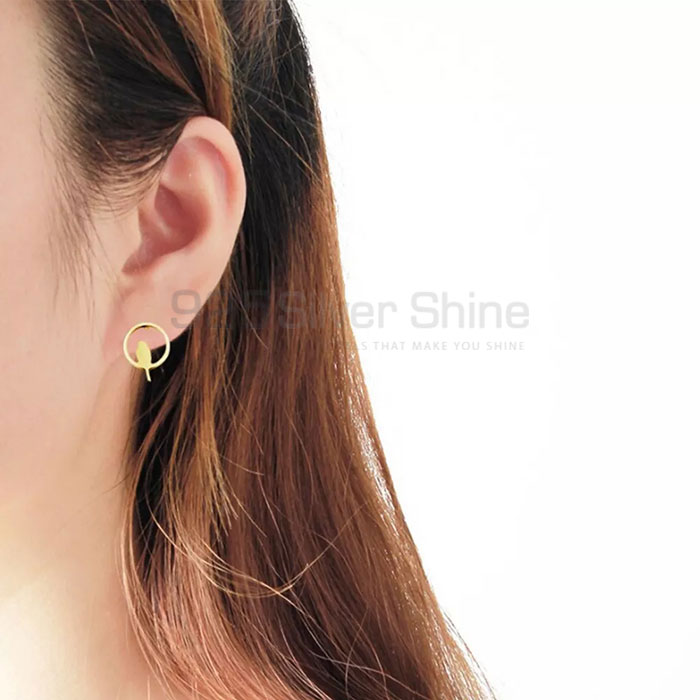 Bird Earring, Animal Minimalist Earring In 925 Sterling Silver AME71_4