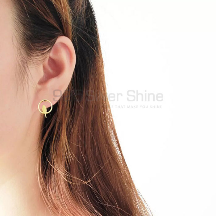 Bird Earring, Wholesale Animal Minimalist Earring In 925 Sterling Silver AME71_4