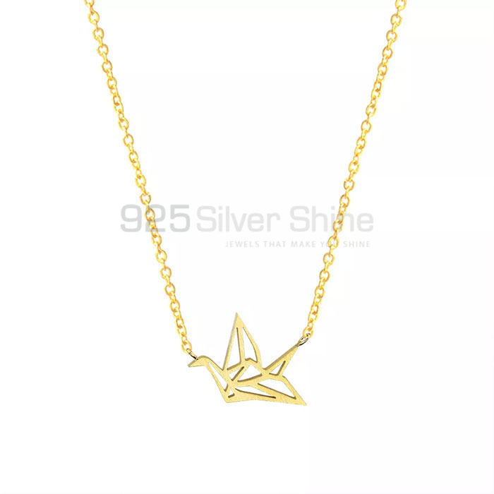Bird Necklace, Animal Minimalist Necklace In 925 Sterling Silver AMN167_0
