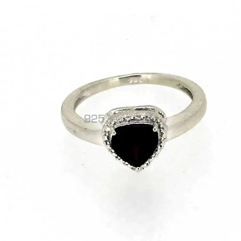 Black Onyx Gemstone Handmade Ring In Sterling Silver 925SR04-1