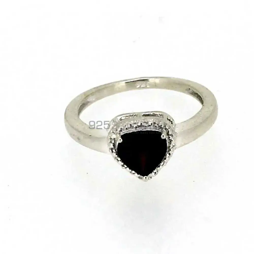 Black Onyx Gemstone Handmade Ring In Sterling Silver 925SR04-1_0